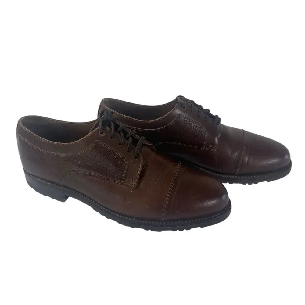 Classic Brown Leather Men's Shoes Johnson & Murphy 9.5D brown Oxford